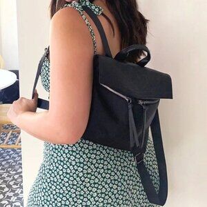 Botkier New York Trigger Mini Nylon & Faux Leather Backpack Purse